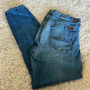 7 For All Mankind Seven Jeans Distressed Vintage Citizens Humanity Slim Skinny